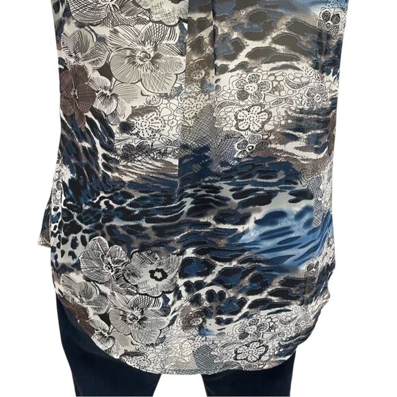 Jaipur XL Sleeveless Boho Top Animal Asymmetric Lightweight Festival Summer - Picture 4 of 9